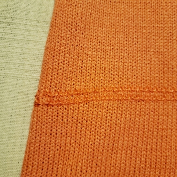 Crazy 8 girls size Large 10-12 sweater dress, light orange & sequin design, New - Picture 3 of 5